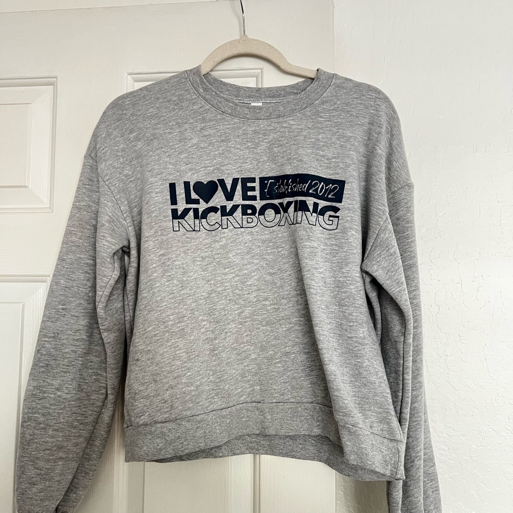 Gray iLoveKickboxing Sweatshirt